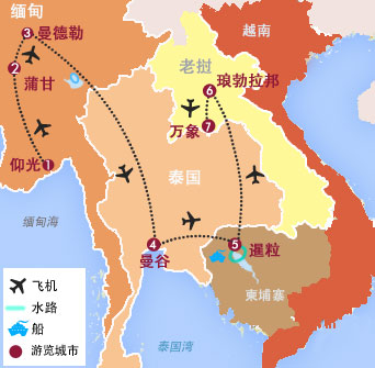 11天 緬甸、泰國(guo)、柬埔寨、老撾四國(guo)經(jing)典探索度假之(zhi)旅