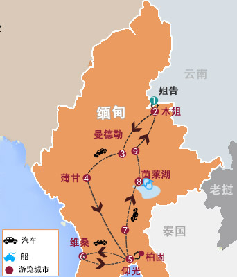 緬甸一(yi)國(guo)17天16晚深度自駕遊