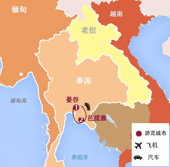 泰國(guo)曼谷、芭提雅7天6晚海濱休閑之(zhi)旅