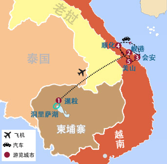 柬埔寨吳哥(gē)、越南(nan)岘港8天7晚高(gao)爾夫之(zhi)旅（三場(chang)球）