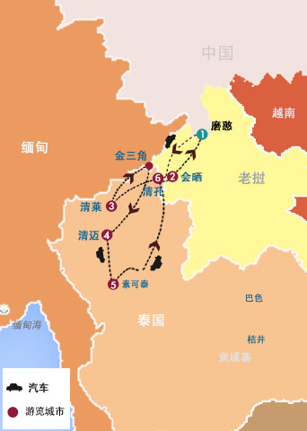 8天 老撾、泰國(guo)經(jing)典自駕之(zhi)旅